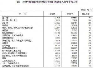 2022年平均工资出炉！ 这个行业最高