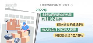 我国快递包裹业务量同比增长2.1% 稳居世界第一